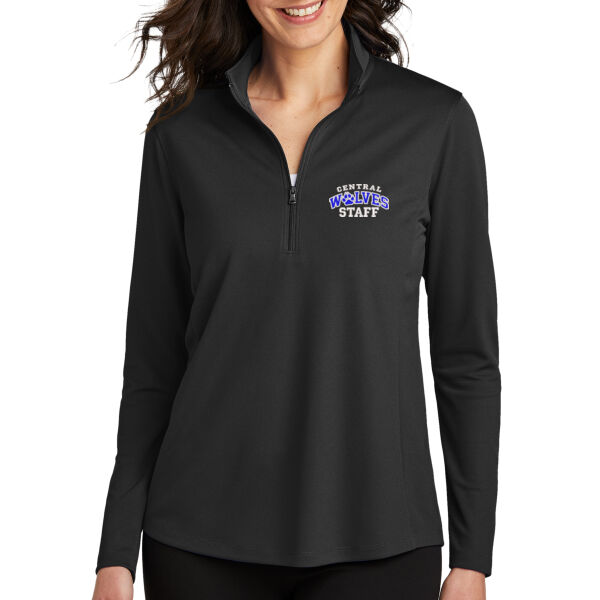 Central Wolves Staff Ladies 1/4 Zip Dry Zone Pullover Thumbnail