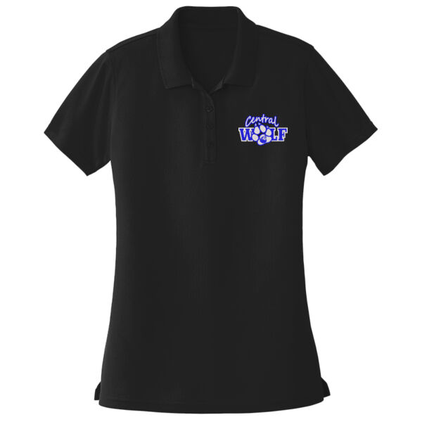 Central Wolf Paw Ladies Polo Thumbnail